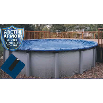 21' x 41' Oval Arctic Armor Gold Winter Pool Cover 15yr - 4' Overlap